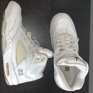 2015 Jordan 5s White Metallic Men’s Size 11
